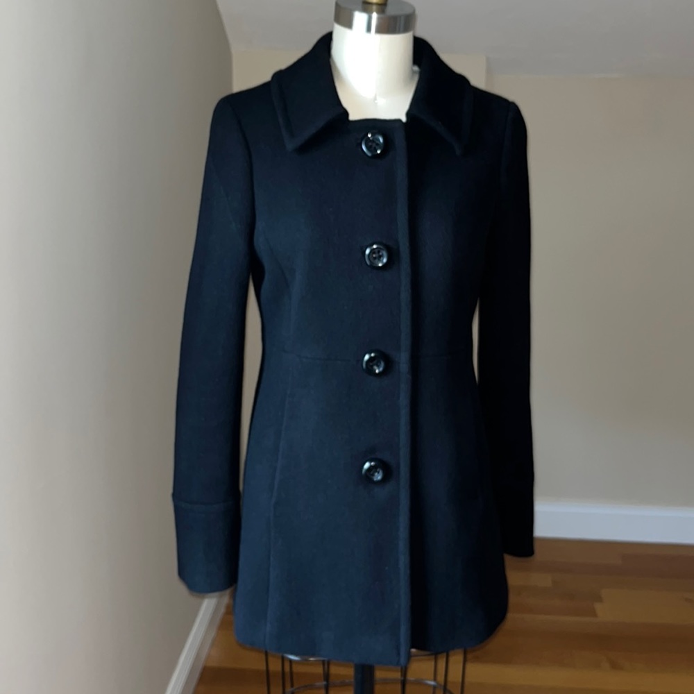 J Crew Factory Black Wool women’s Peacoat